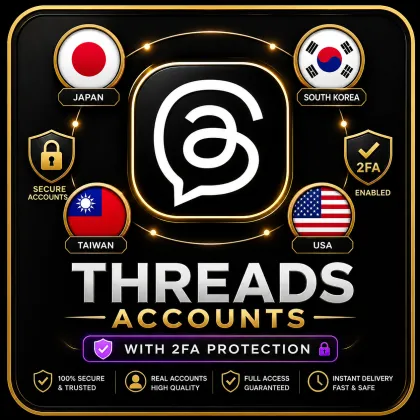 New Threads account registration | IPs from Korea, Japan, Taiwan, and globally | Top quality